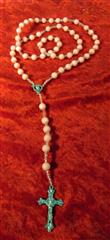 LOT OF TEN VINTAGE ROSARY AND PRAYER BEADS WITH CARRYING CASE